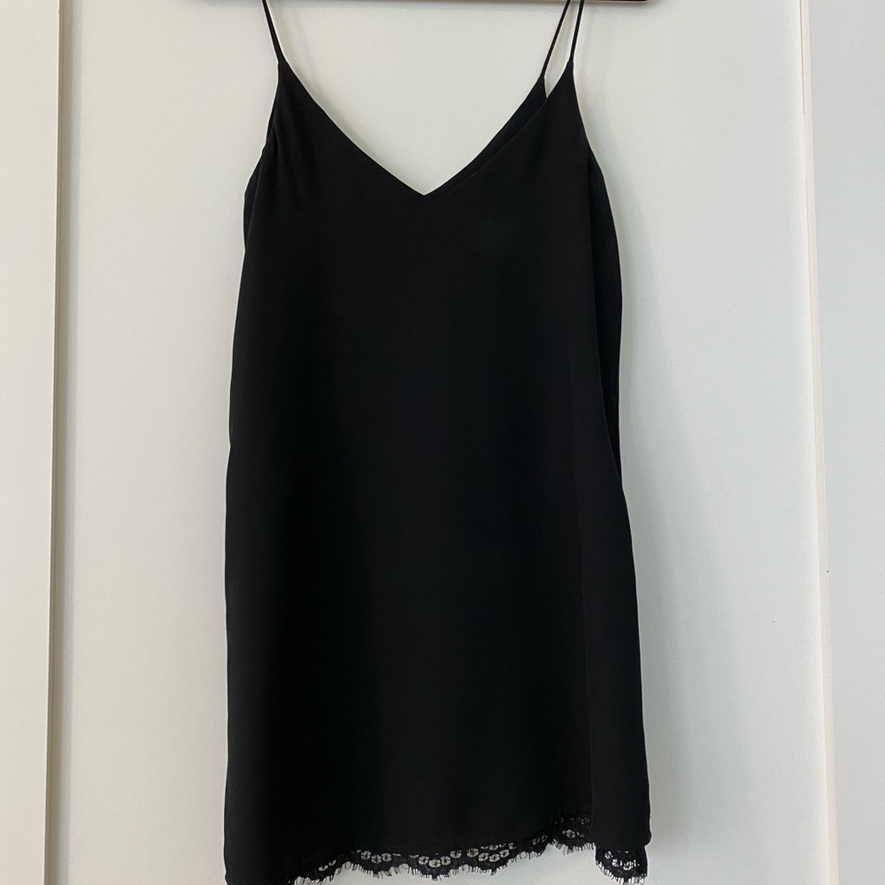 Black slip dress